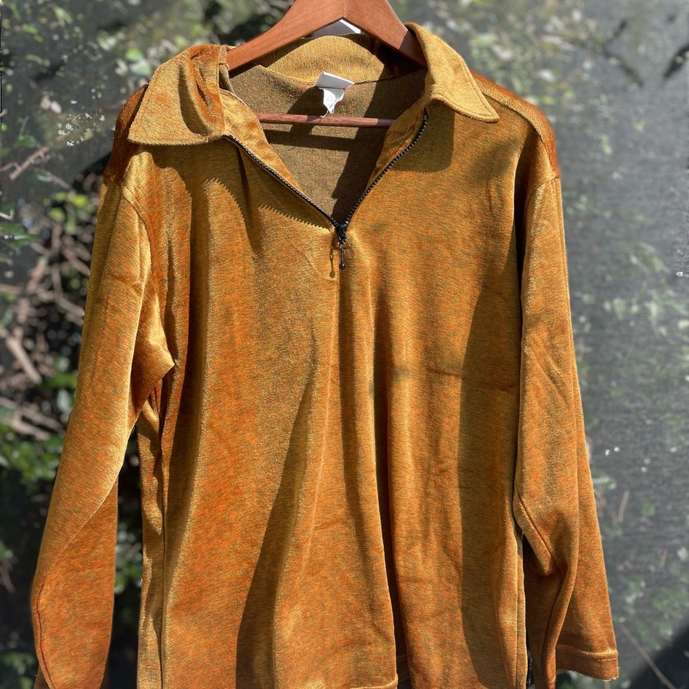 Vintage 70's D'ANNUNZIO Gold colored lightweight jacket